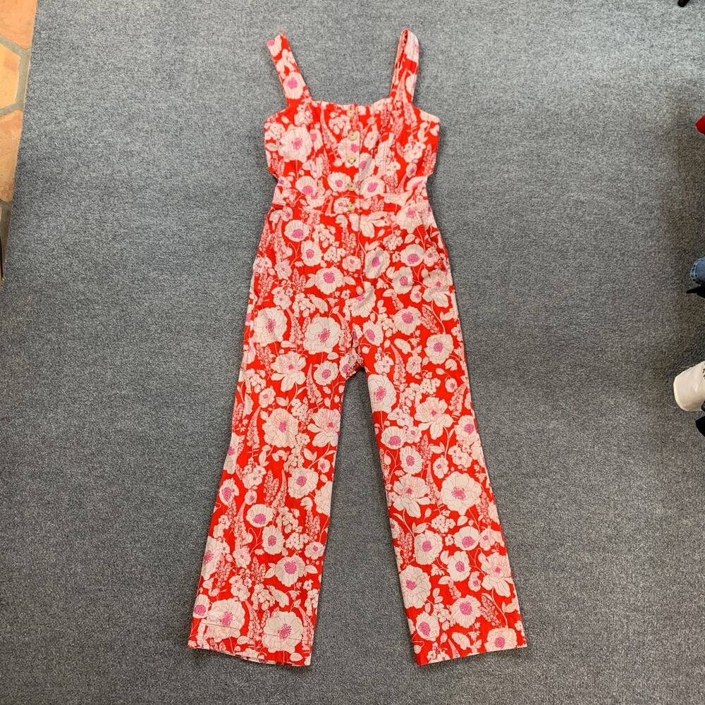 Maeve Jumpsuit Women 8 Multi The Portside Button Front The Colette Pockets - Picture 2 of 13